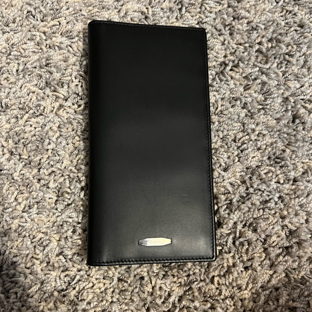Salvatore Ferragamo Black Leather Wallet NWTS!